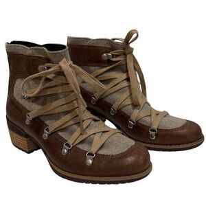 New Merrell Shiloh II Warm Leather Wool Boots Women’s 8 Brown Tan Urban Outdoor